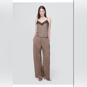Taupe satin pants - NWT - GAP | M
